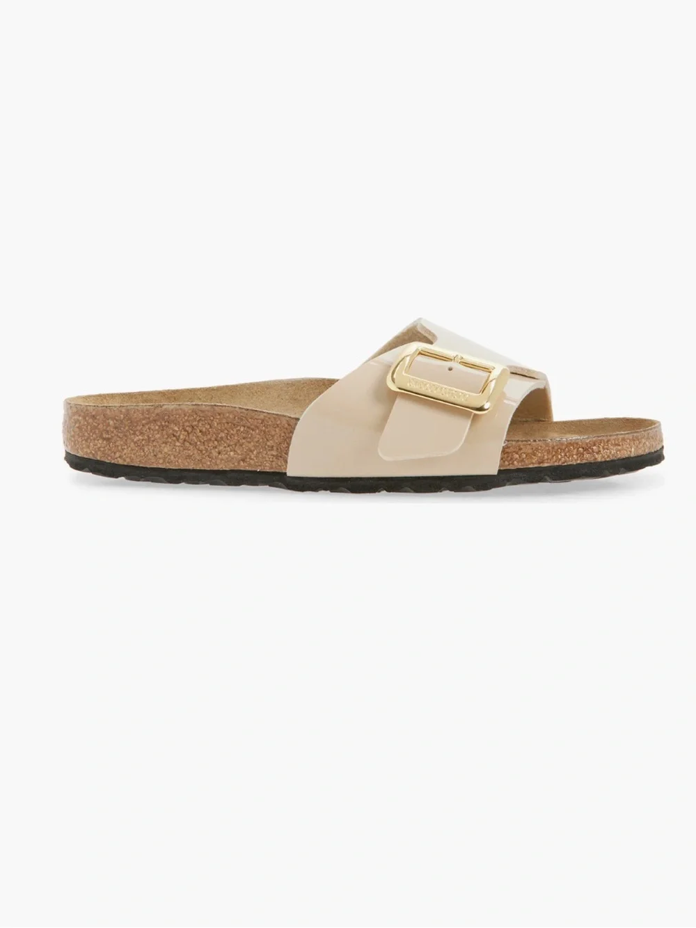 Birkenstock Catalina Luxe Buckle Birko-Flor patent sand size 40 US 9-9.5 gently